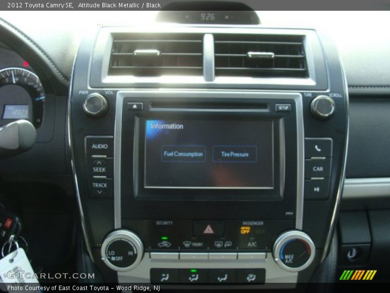 Attitude Black Metallic / Black 2012 Toyota Camry SE