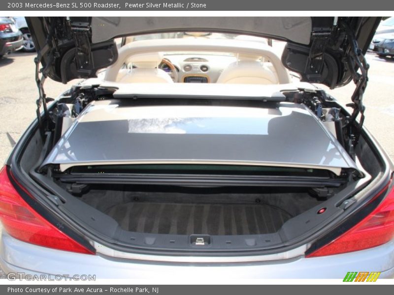 Pewter Silver Metallic / Stone 2003 Mercedes-Benz SL 500 Roadster
