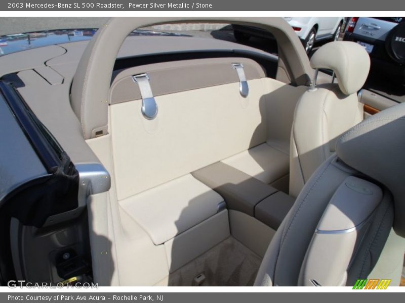 Pewter Silver Metallic / Stone 2003 Mercedes-Benz SL 500 Roadster