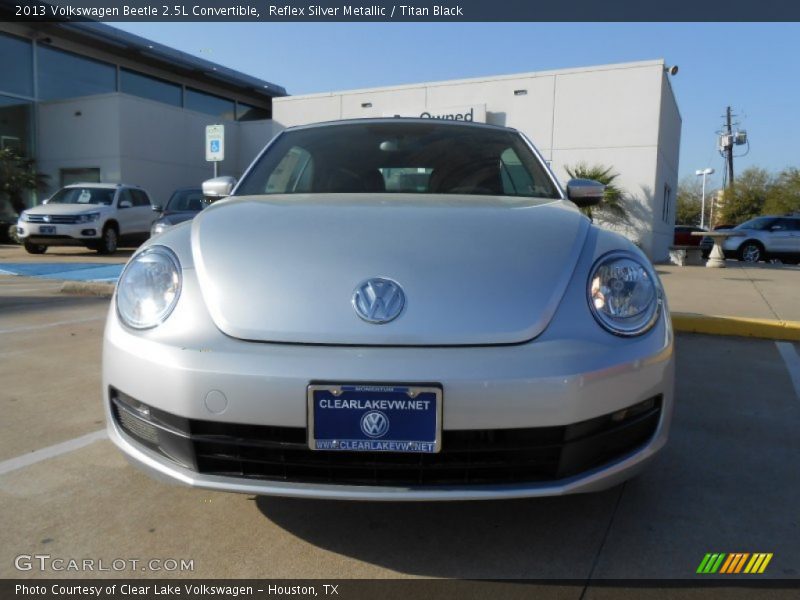 Reflex Silver Metallic / Titan Black 2013 Volkswagen Beetle 2.5L Convertible