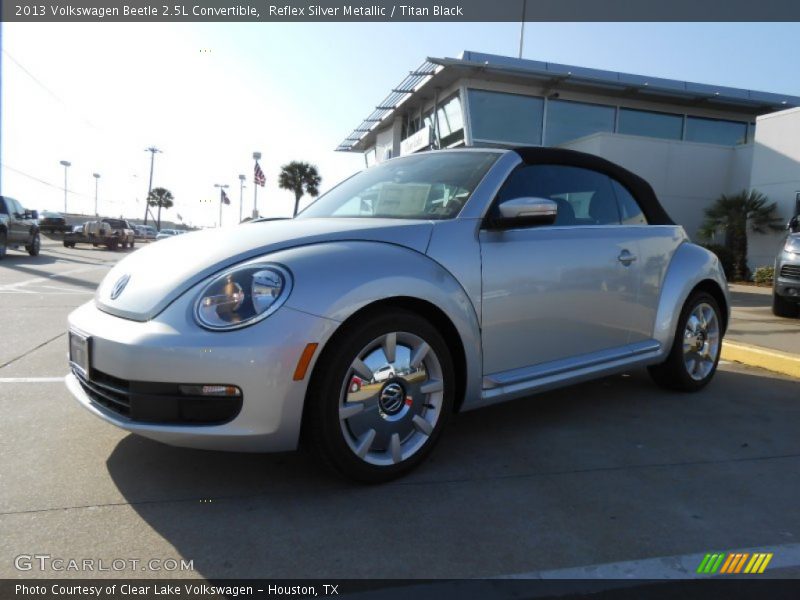 Reflex Silver Metallic / Titan Black 2013 Volkswagen Beetle 2.5L Convertible