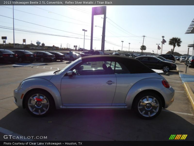 Reflex Silver Metallic / Titan Black 2013 Volkswagen Beetle 2.5L Convertible