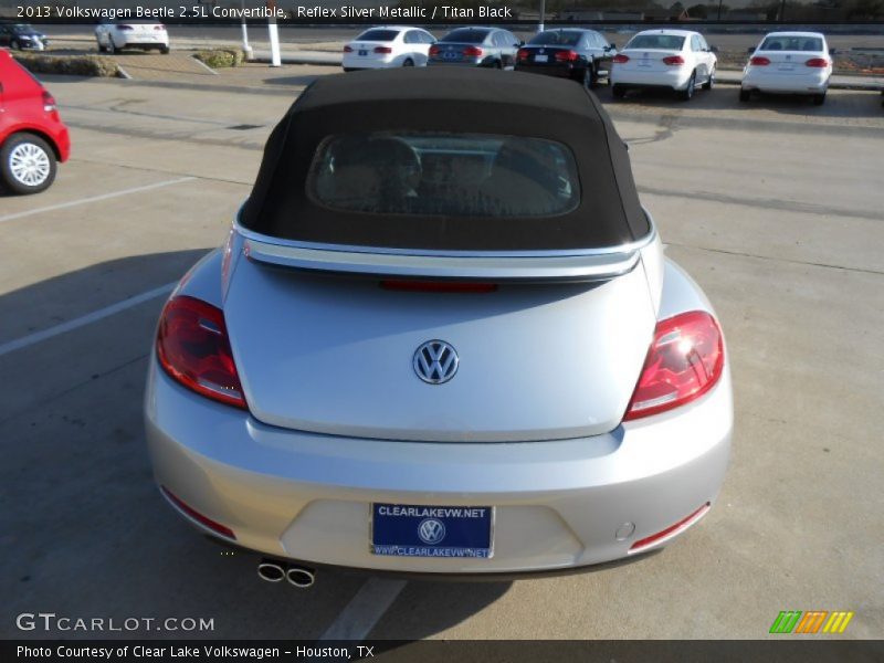 Reflex Silver Metallic / Titan Black 2013 Volkswagen Beetle 2.5L Convertible