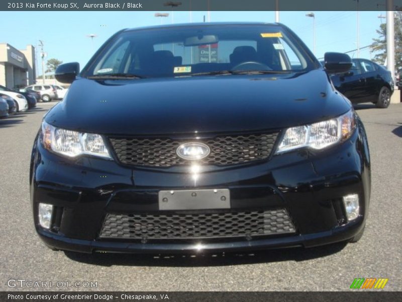 Aurora Black / Black 2013 Kia Forte Koup SX