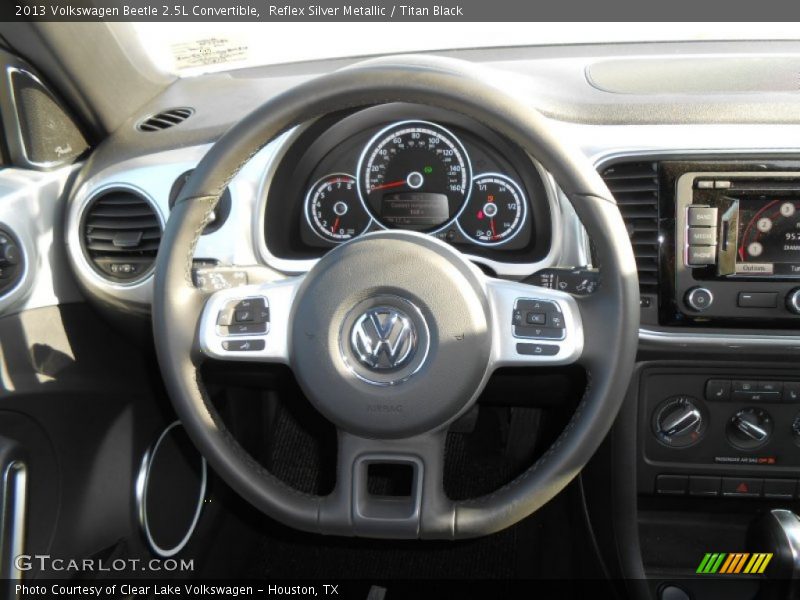 Reflex Silver Metallic / Titan Black 2013 Volkswagen Beetle 2.5L Convertible
