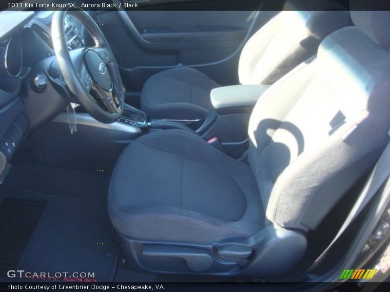 Aurora Black / Black 2013 Kia Forte Koup SX
