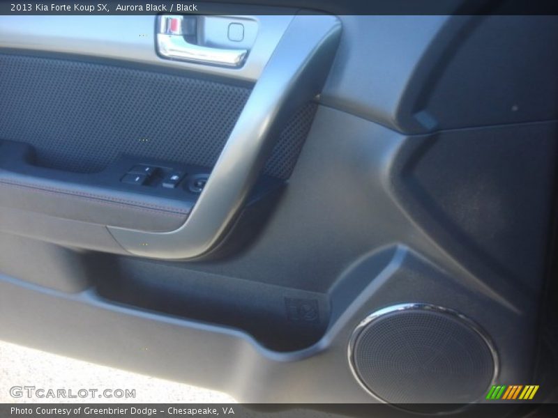 Aurora Black / Black 2013 Kia Forte Koup SX