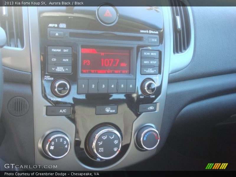 Aurora Black / Black 2013 Kia Forte Koup SX