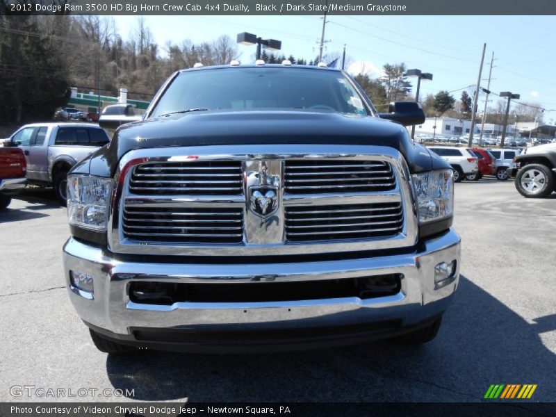 Black / Dark Slate/Medium Graystone 2012 Dodge Ram 3500 HD Big Horn Crew Cab 4x4 Dually