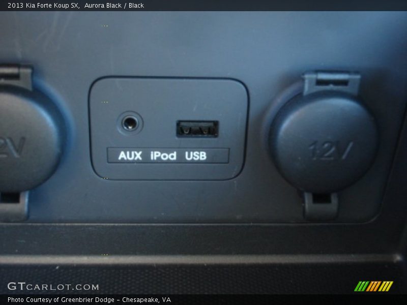 Aurora Black / Black 2013 Kia Forte Koup SX