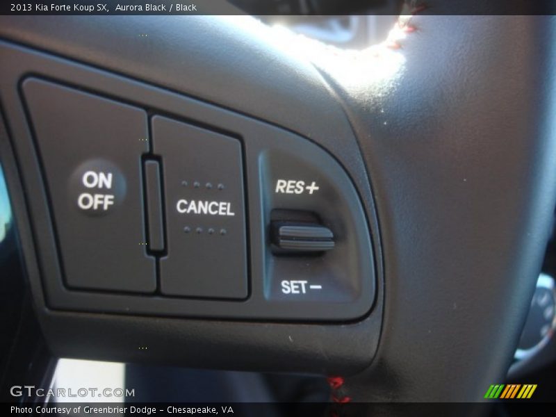Controls of 2013 Forte Koup SX
