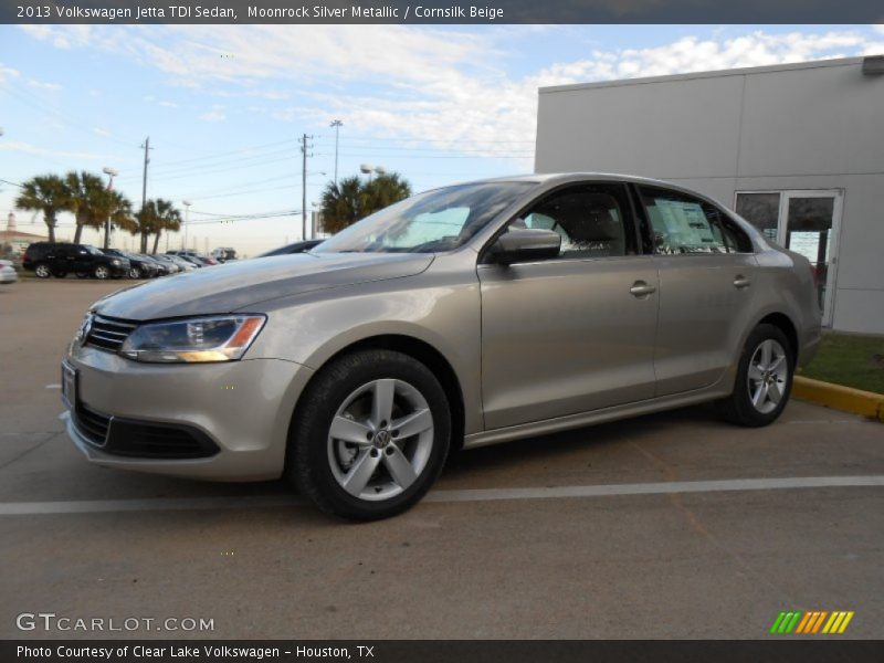 Moonrock Silver Metallic / Cornsilk Beige 2013 Volkswagen Jetta TDI Sedan