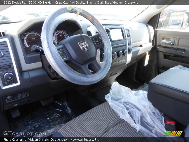Black / Dark Slate/Medium Graystone 2012 Dodge Ram 3500 HD Big Horn Crew Cab 4x4 Dually