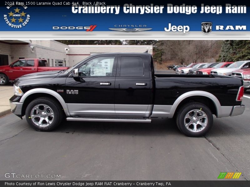 Black / Black 2013 Ram 1500 Laramie Quad Cab 4x4