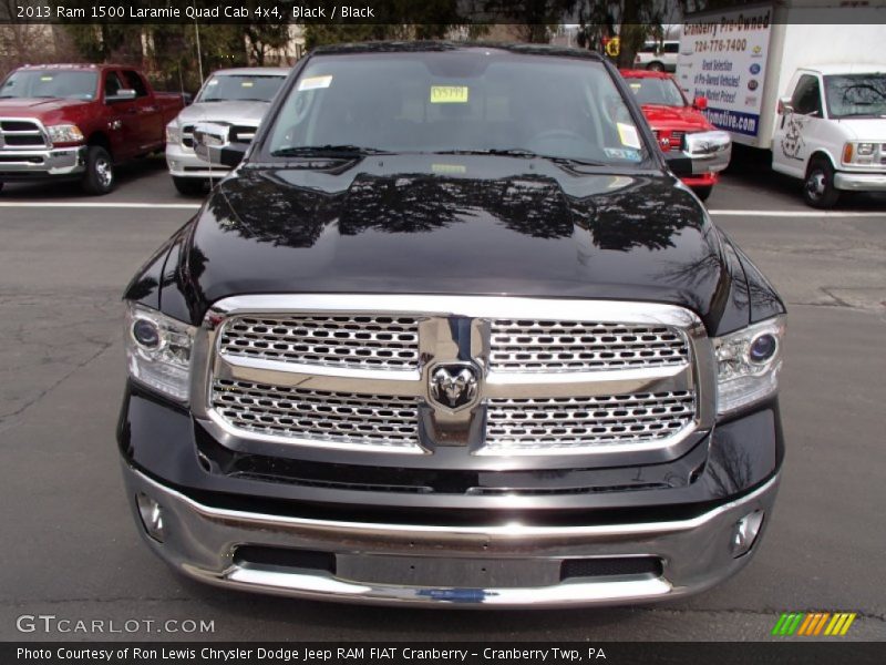 Black / Black 2013 Ram 1500 Laramie Quad Cab 4x4