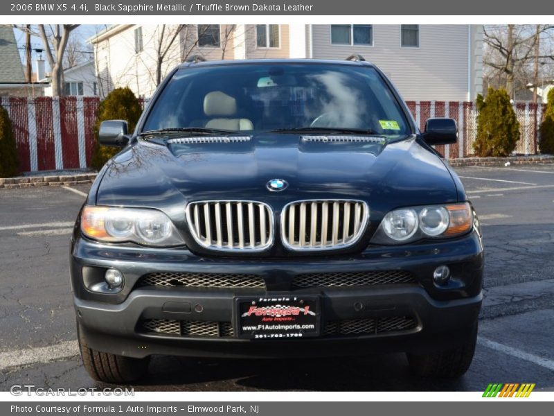 Black Sapphire Metallic / Truffle Brown Dakota Leather 2006 BMW X5 4.4i