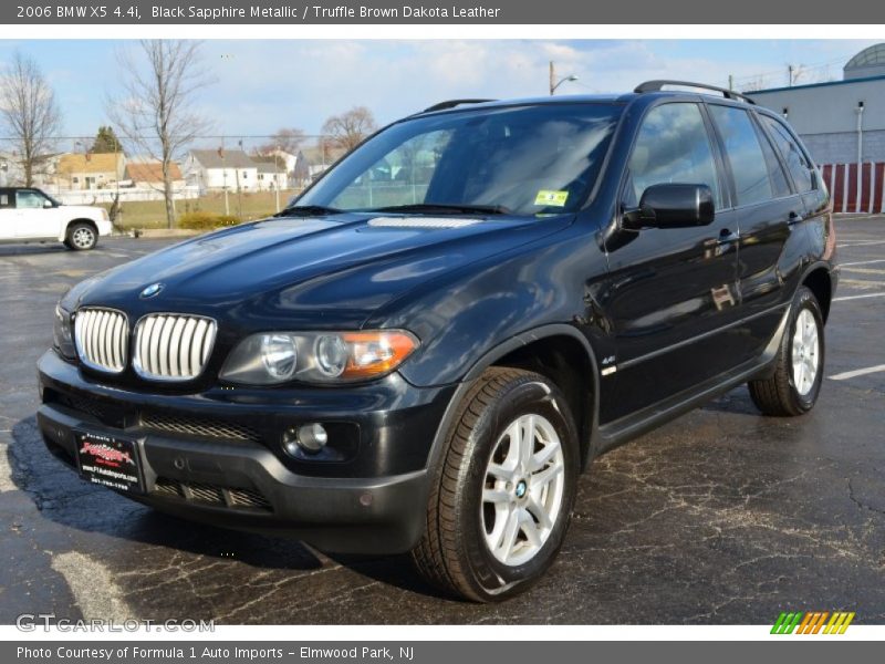 Black Sapphire Metallic / Truffle Brown Dakota Leather 2006 BMW X5 4.4i