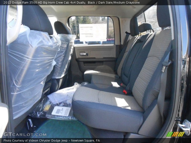 Black / Dark Slate/Medium Graystone 2012 Dodge Ram 3500 HD Big Horn Crew Cab 4x4 Dually