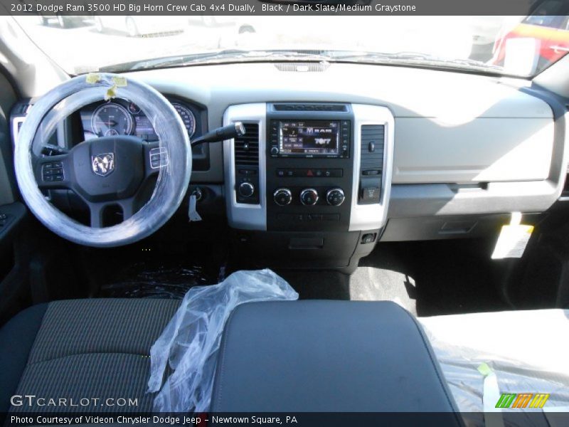 Black / Dark Slate/Medium Graystone 2012 Dodge Ram 3500 HD Big Horn Crew Cab 4x4 Dually