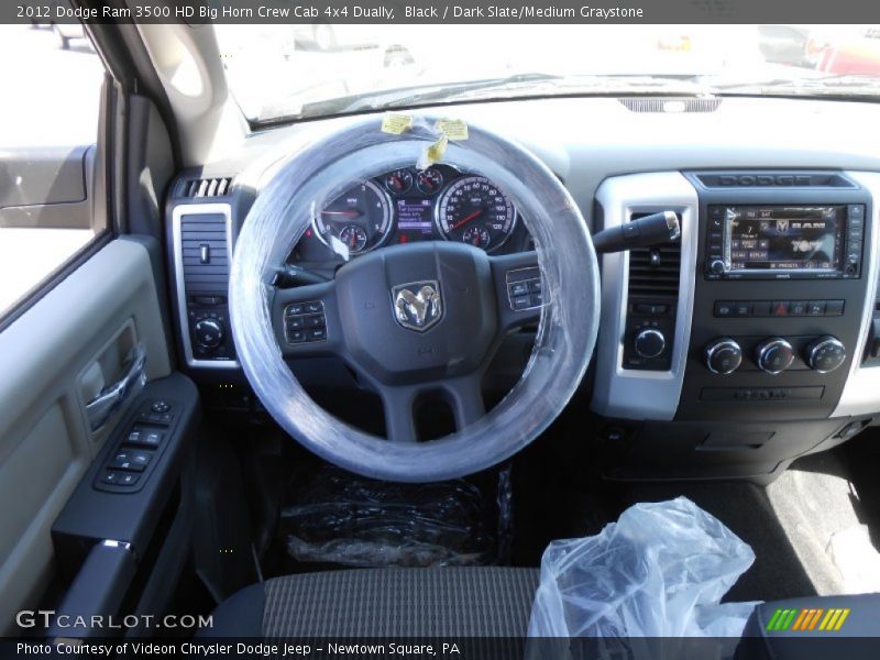 Black / Dark Slate/Medium Graystone 2012 Dodge Ram 3500 HD Big Horn Crew Cab 4x4 Dually