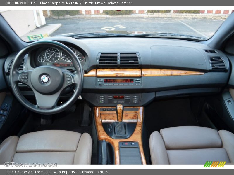 Black Sapphire Metallic / Truffle Brown Dakota Leather 2006 BMW X5 4.4i