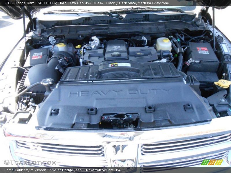 Black / Dark Slate/Medium Graystone 2012 Dodge Ram 3500 HD Big Horn Crew Cab 4x4 Dually