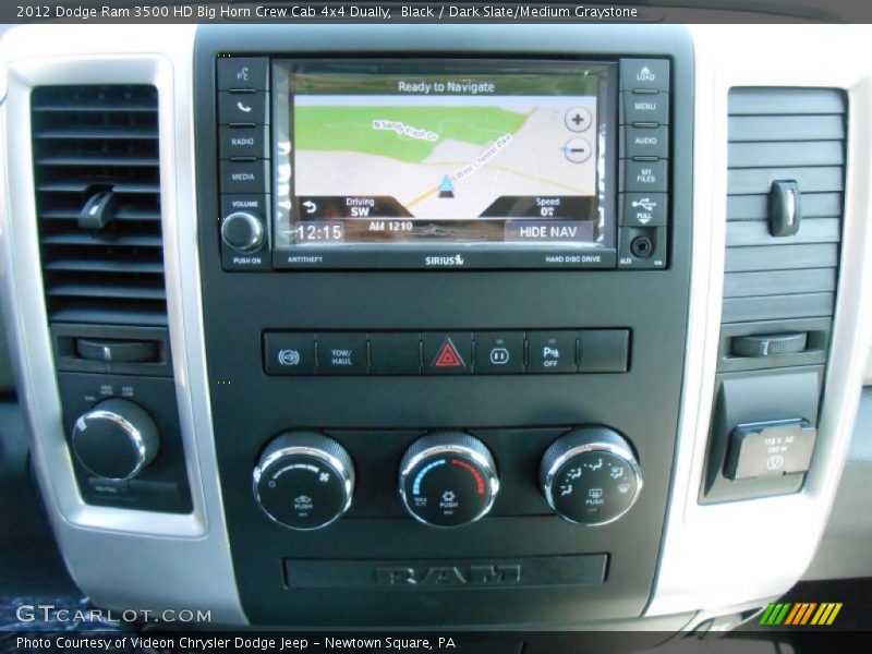 Black / Dark Slate/Medium Graystone 2012 Dodge Ram 3500 HD Big Horn Crew Cab 4x4 Dually