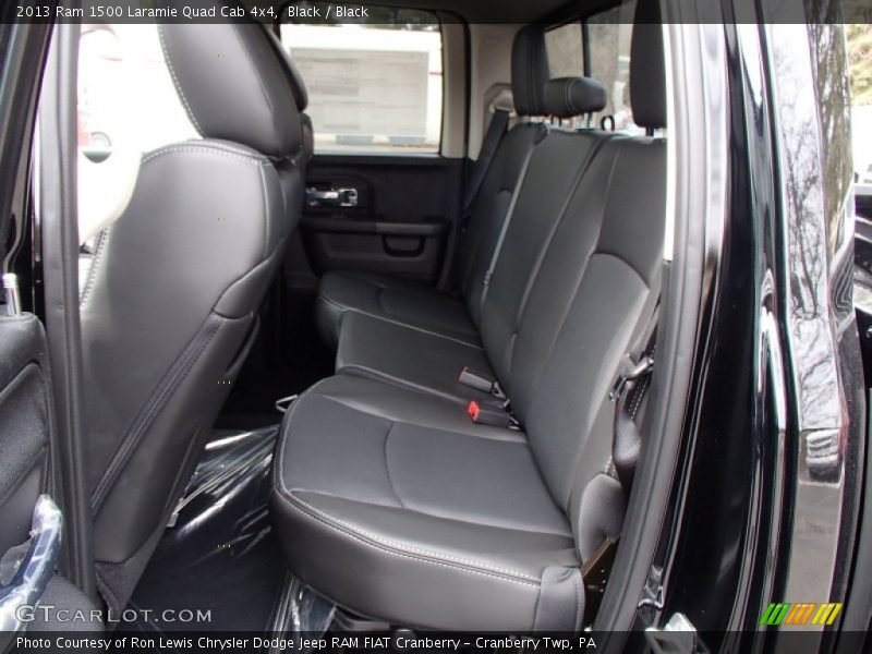 Rear Seat of 2013 1500 Laramie Quad Cab 4x4