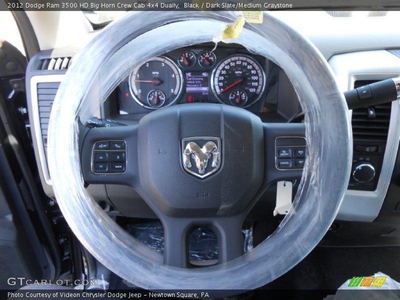 Black / Dark Slate/Medium Graystone 2012 Dodge Ram 3500 HD Big Horn Crew Cab 4x4 Dually