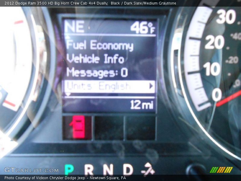 Black / Dark Slate/Medium Graystone 2012 Dodge Ram 3500 HD Big Horn Crew Cab 4x4 Dually