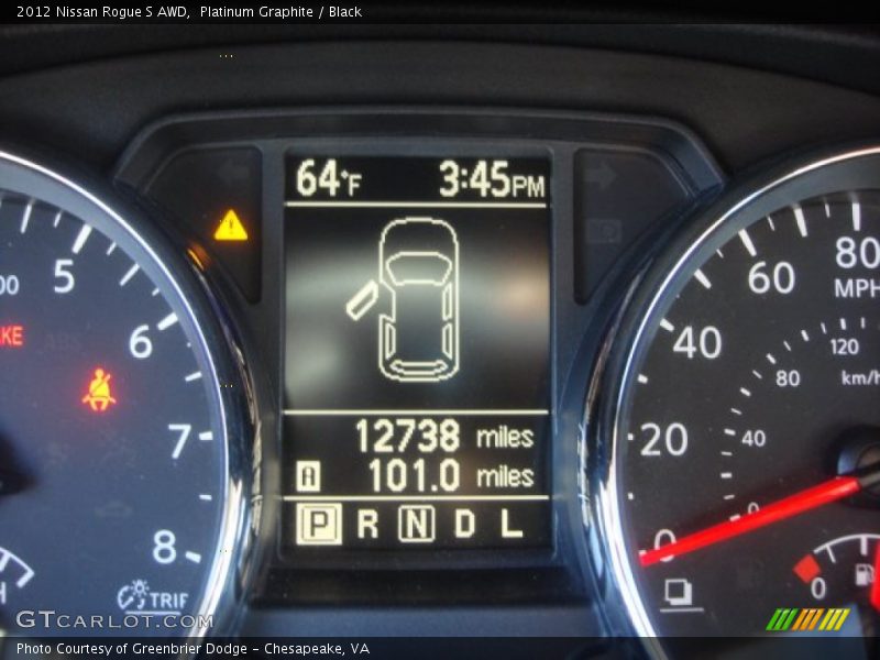 Platinum Graphite / Black 2012 Nissan Rogue S AWD