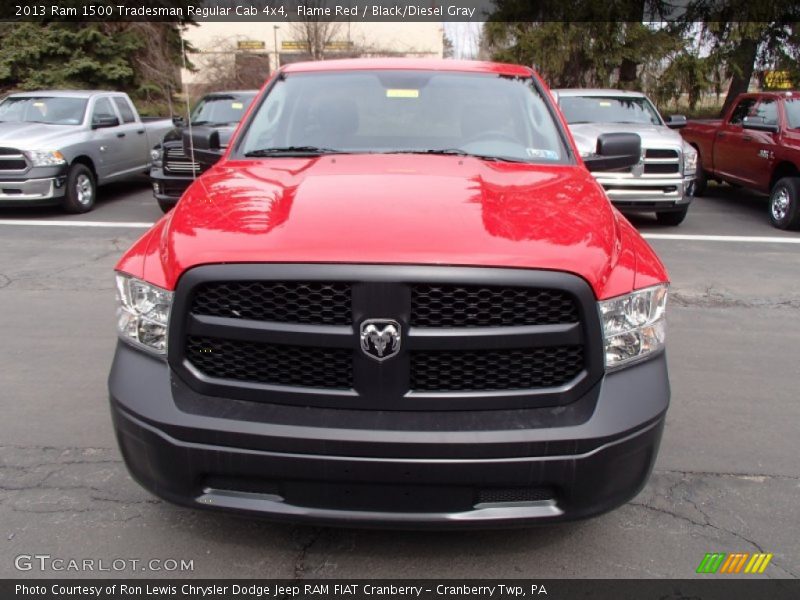 Flame Red / Black/Diesel Gray 2013 Ram 1500 Tradesman Regular Cab 4x4