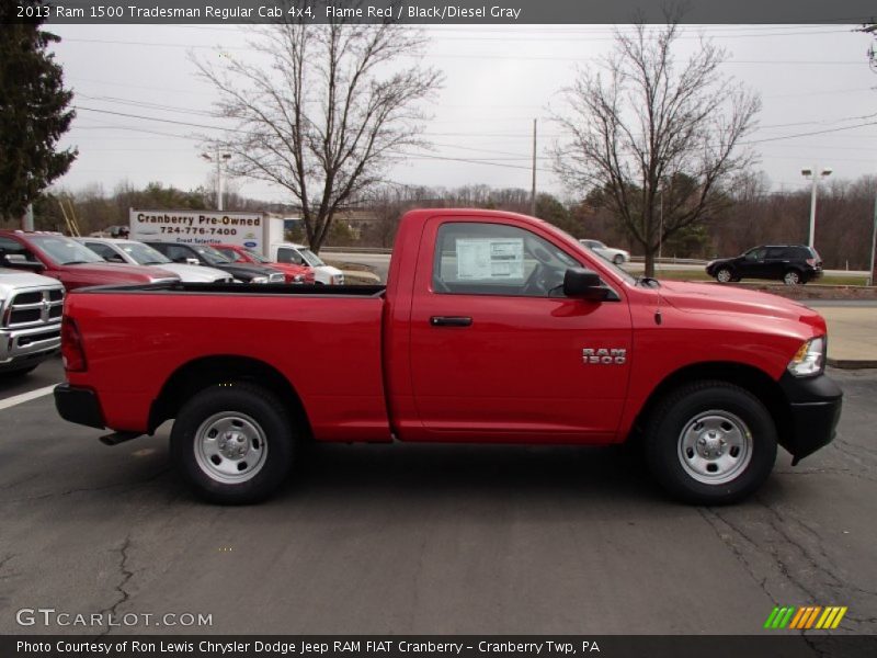 Flame Red / Black/Diesel Gray 2013 Ram 1500 Tradesman Regular Cab 4x4