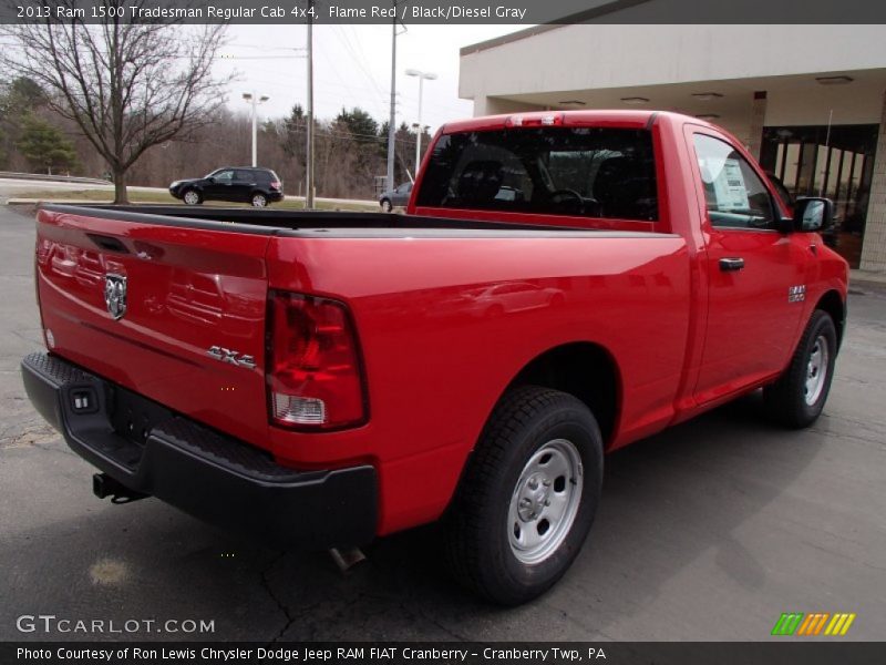 Flame Red / Black/Diesel Gray 2013 Ram 1500 Tradesman Regular Cab 4x4
