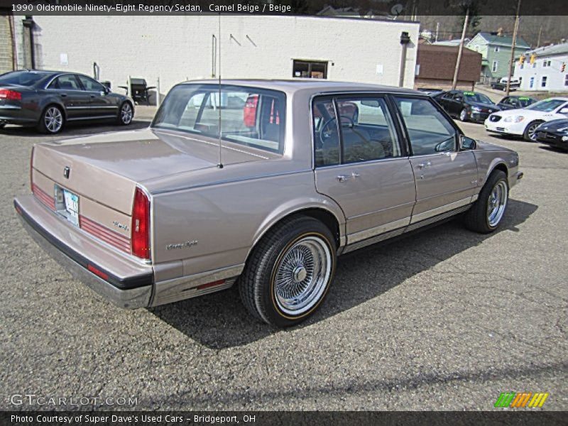 Camel Beige / Beige 1990 Oldsmobile Ninety-Eight Regency Sedan