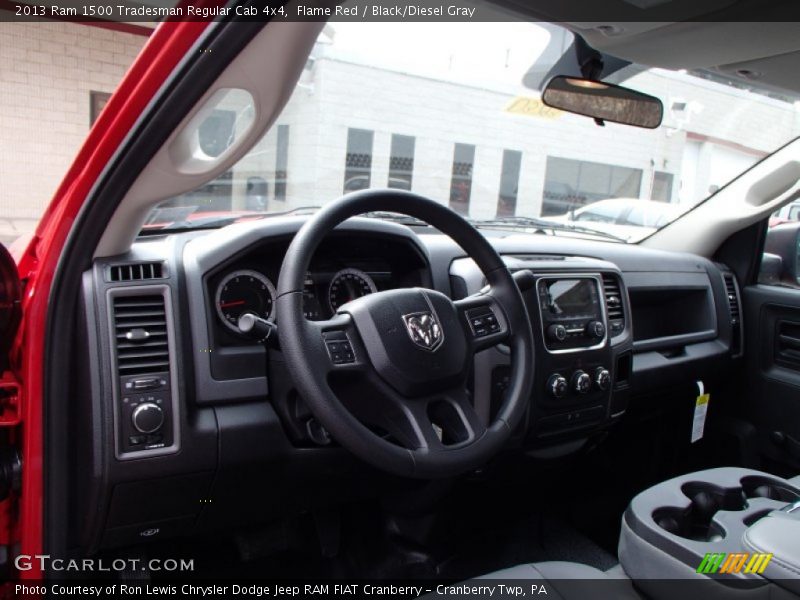 Flame Red / Black/Diesel Gray 2013 Ram 1500 Tradesman Regular Cab 4x4