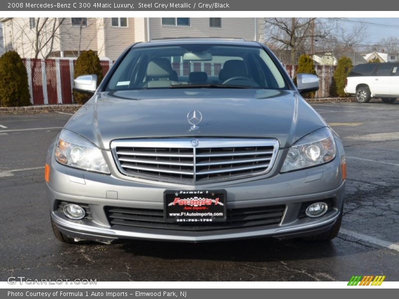 Steel Grey Metallic / Grey/Black 2008 Mercedes-Benz C 300 4Matic Luxury