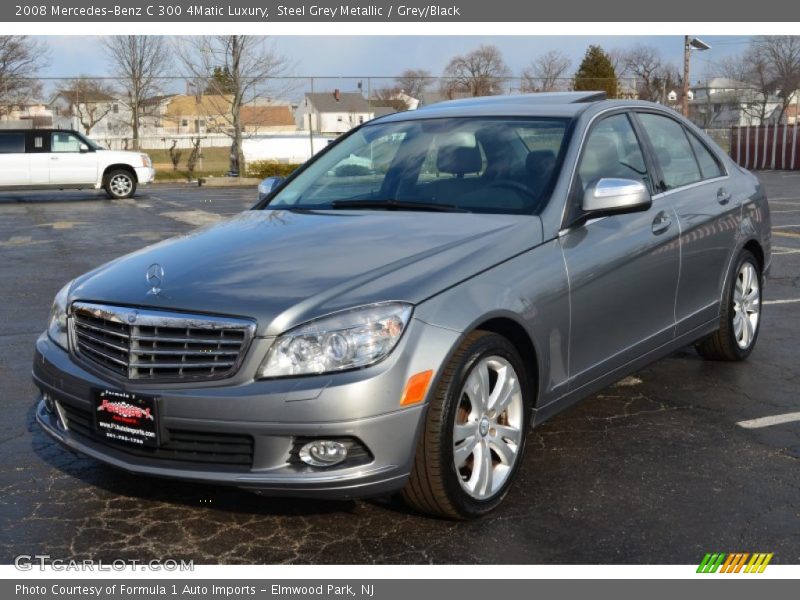 Steel Grey Metallic / Grey/Black 2008 Mercedes-Benz C 300 4Matic Luxury