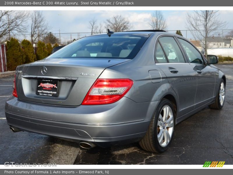 Steel Grey Metallic / Grey/Black 2008 Mercedes-Benz C 300 4Matic Luxury
