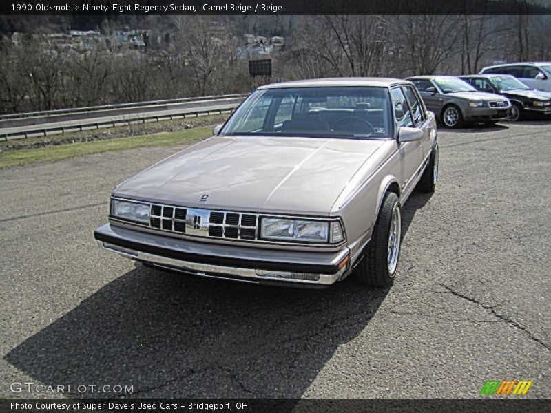 Camel Beige / Beige 1990 Oldsmobile Ninety-Eight Regency Sedan