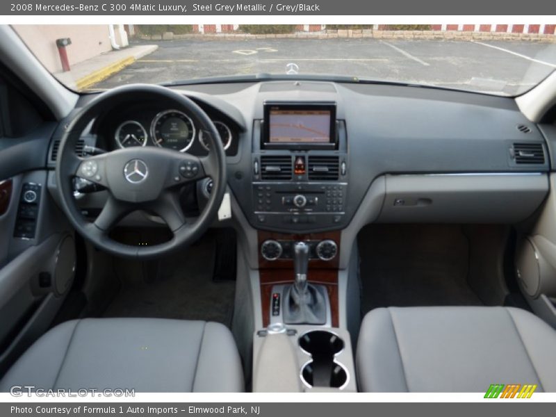 Steel Grey Metallic / Grey/Black 2008 Mercedes-Benz C 300 4Matic Luxury