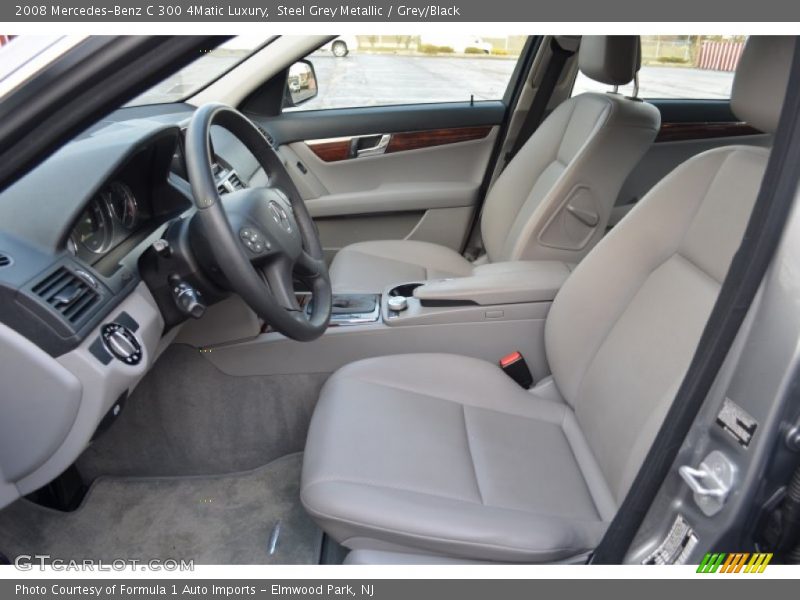 Steel Grey Metallic / Grey/Black 2008 Mercedes-Benz C 300 4Matic Luxury