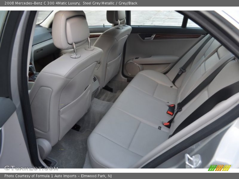 Steel Grey Metallic / Grey/Black 2008 Mercedes-Benz C 300 4Matic Luxury