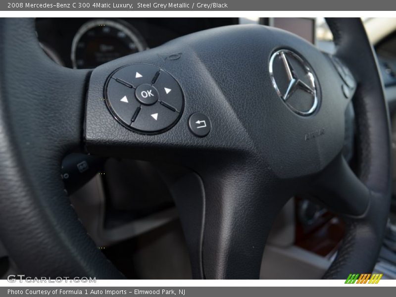 Steel Grey Metallic / Grey/Black 2008 Mercedes-Benz C 300 4Matic Luxury