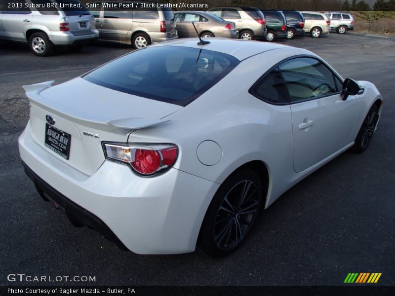 Satin White Pearl / Black Leather/Alcantara 2013 Subaru BRZ Limited