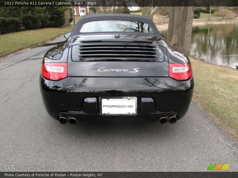 Black / Black 2012 Porsche 911 Carrera S Cabriolet