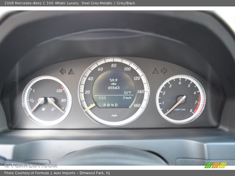 Steel Grey Metallic / Grey/Black 2008 Mercedes-Benz C 300 4Matic Luxury
