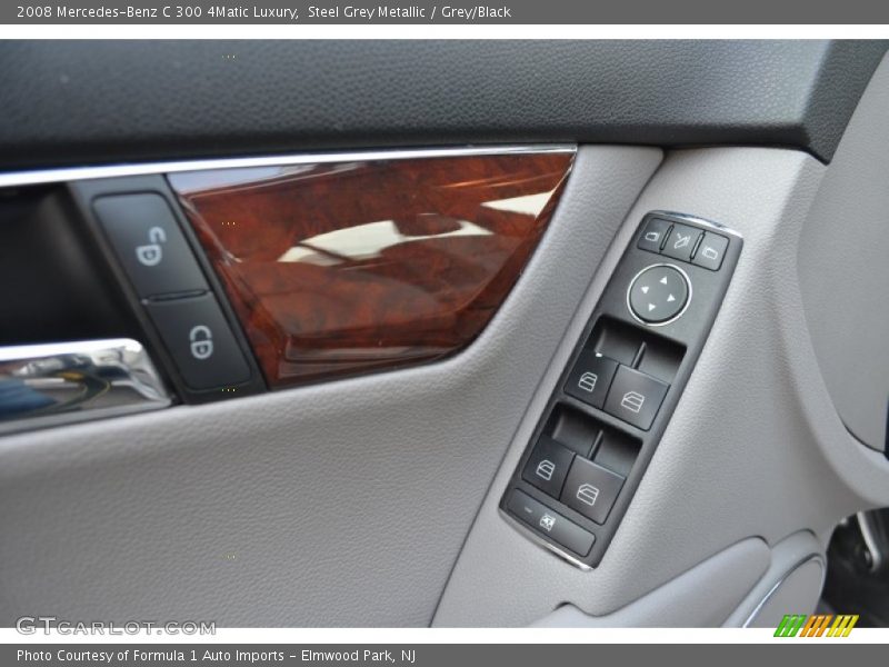 Steel Grey Metallic / Grey/Black 2008 Mercedes-Benz C 300 4Matic Luxury