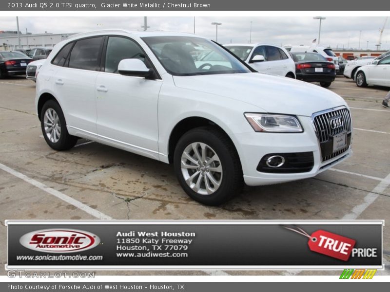 Glacier White Metallic / Chestnut Brown 2013 Audi Q5 2.0 TFSI quattro