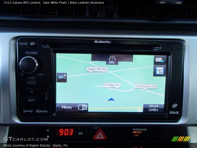 Navigation of 2013 BRZ Limited